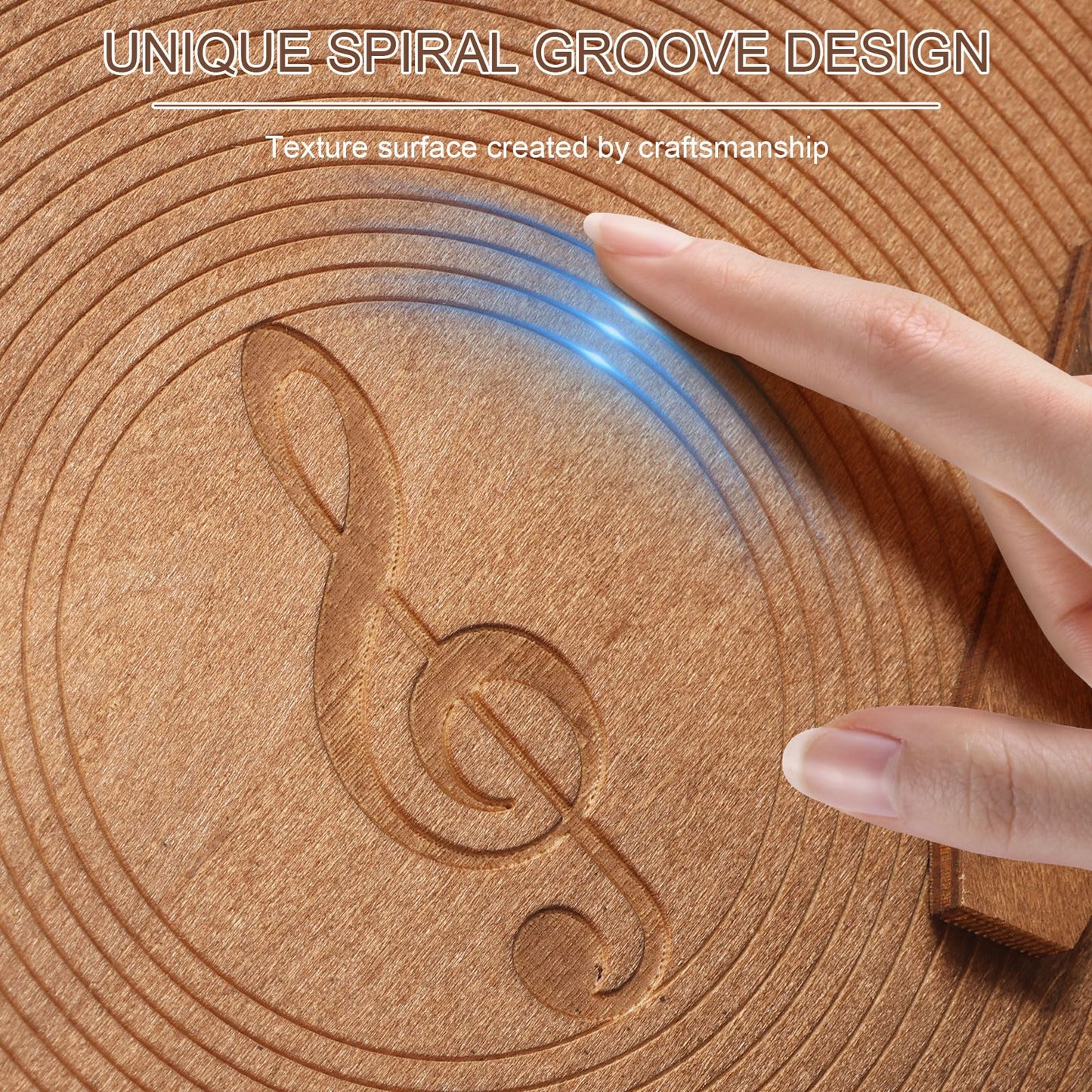 shaojian Now Playing Vinyl Stand Wood Stylish Vinyl Record Stand for Home Tabletop Décor