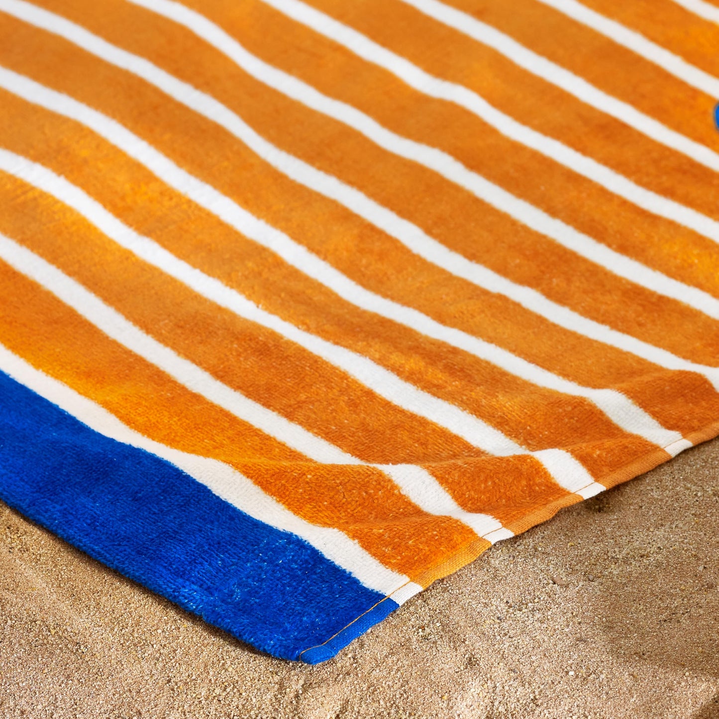 Catherine Lansfield Hot Dog 76x160cm Cotton Beach Towel Orange