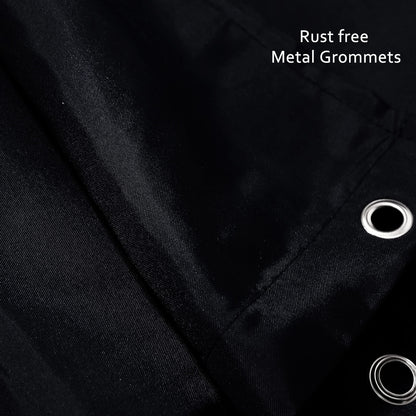 qtlines Shower Curtains for Bathroom, Machine Washable Waterproof Mould Resistant Polyester Fabric Curtains, Weighted Hem