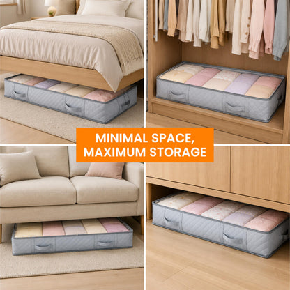 95L Under Bed Storage Boxes with Lids Pack of 4 Large Clothes Storage Bags