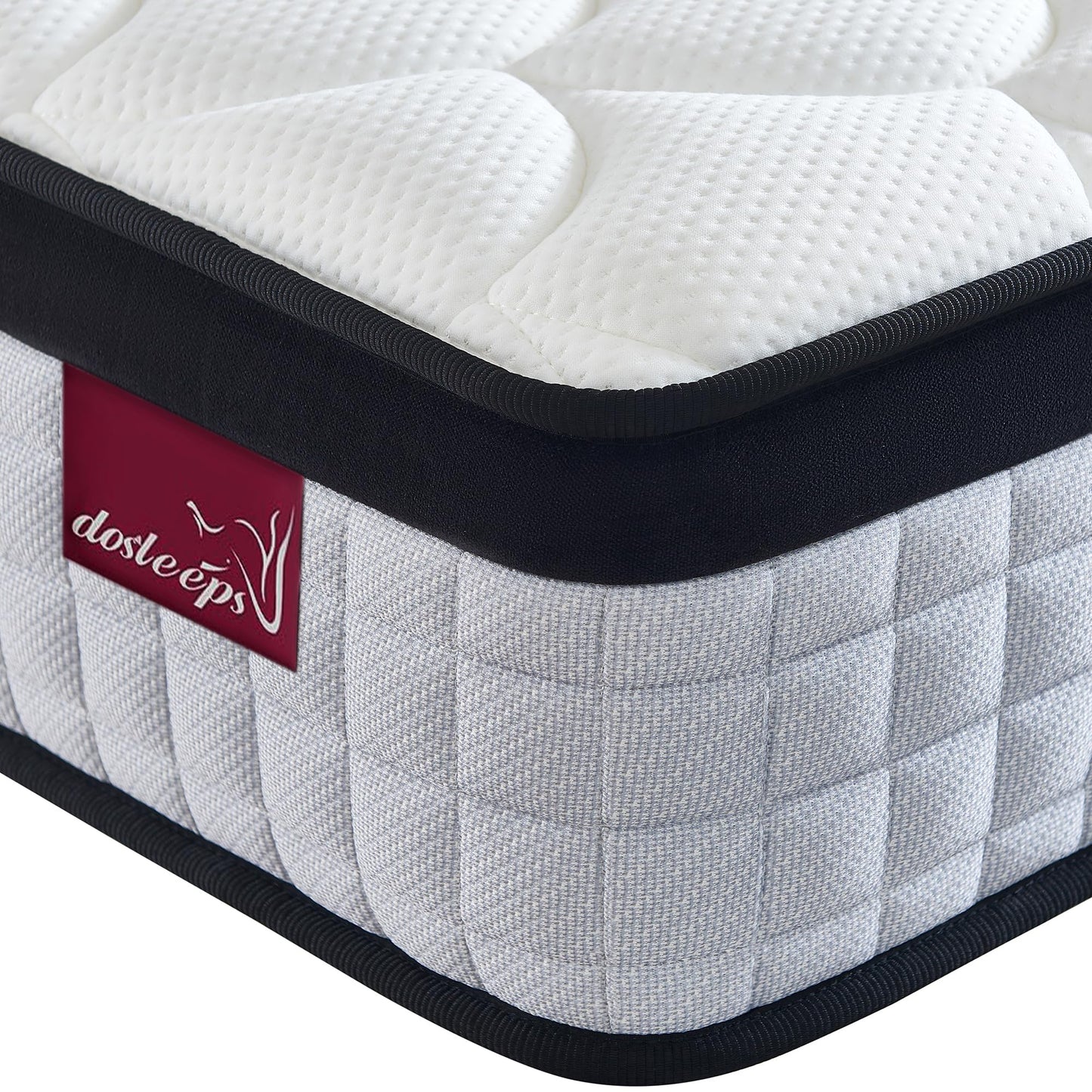 dosleeps Small Double Mattress 4FT,10 Inch Extra Thick 9-Zone Orthopedic Mattress with Memory Foam & Pocket Springs and 3D Breathable Fabric- Motion