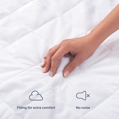 Blumtal QUILTED Mattress Protector KING SIZE - Super Soft Padding, Extra Deep Mattress Protector, Protection against Bed Bugs - 150 x 200 x 40 cm