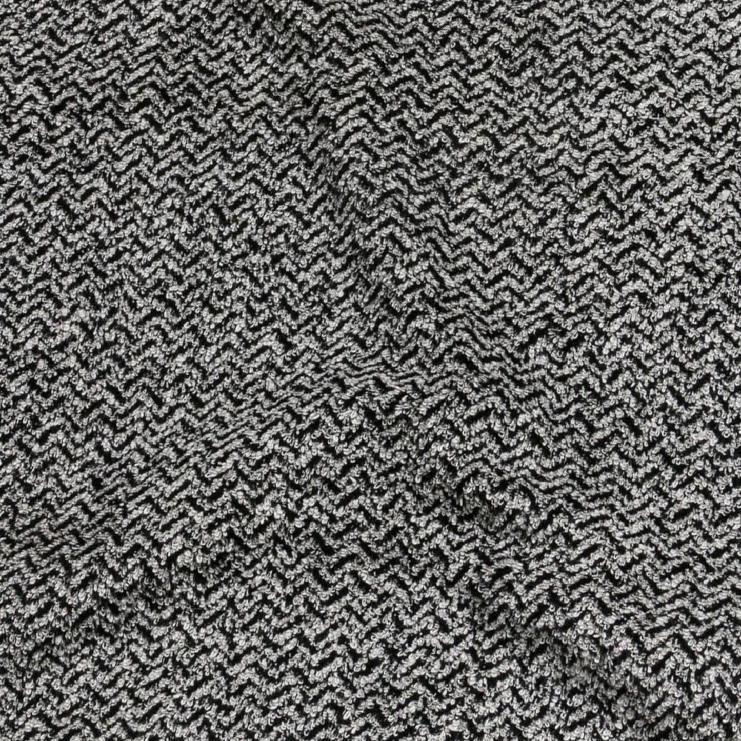 Möve Brooklyn Herringbone Guest Towel 50 x 30 cm 85% Cotton / 10% Viscose / 5% Linen Natural/Black