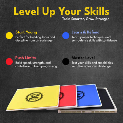 STRIKEXFORCE Rebreakable Punching Boards, Taekwondo Karate and Martial Arts Board, Karate Breaking Board for Kids and Adults, Boxing Equipment and