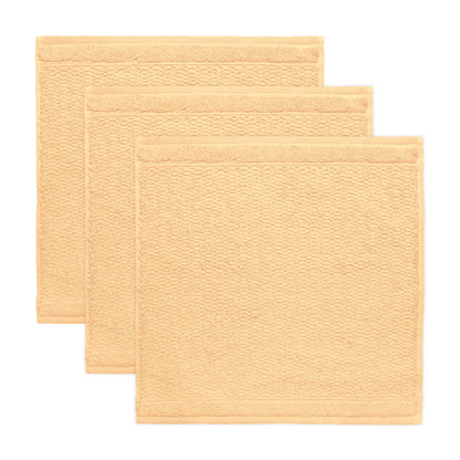 Frottana Pearl soap cloth 30 x 30 cm made of 100% cotton, maize 3er set