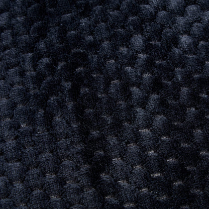 Sleepdown Waffle Fleece Thermal Warm Cosy Super Soft Duvet Cover Quilt Bedding Set with Pillow Cases - Double (200cm x 200cm) - Black