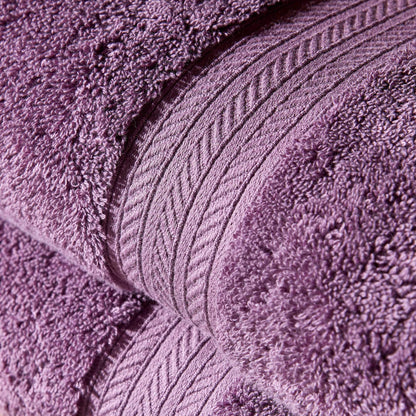 Christy Renaissance 6 Piece Towel Set | Berry Purple | 100% Egyptian Cotton Pile | Luxuriously Soft and Super Absorbent | 675 GSM