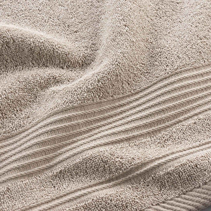 douceur d'intérieur, Tendresse Bath Towel 50 x 90 cm Taupe Plain Terry Cloth