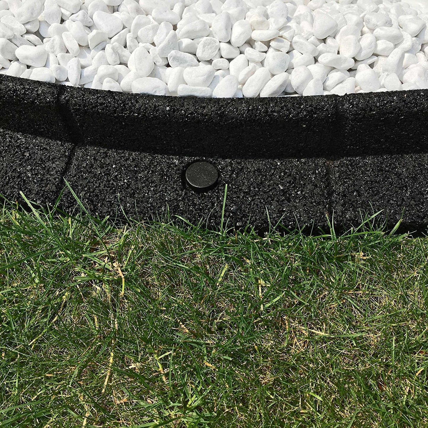 FlexiBorder - Lawn Edging - Flexible Garden Edging Border for Grass Lawns - Pathways - Raised Borders - Artificial Grass - Brown - 2 x 1m Lengths
