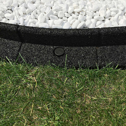 FlexiBorder - Lawn Edging - Flexible Garden Edging Border for Grass Lawns - Pathways - Raised Borders - Artificial Grass - Brown - 2 x 1m Lengths