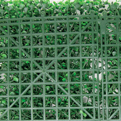 Synthetic panel hedge for vertical garden wall Buxus Intense verde intenso