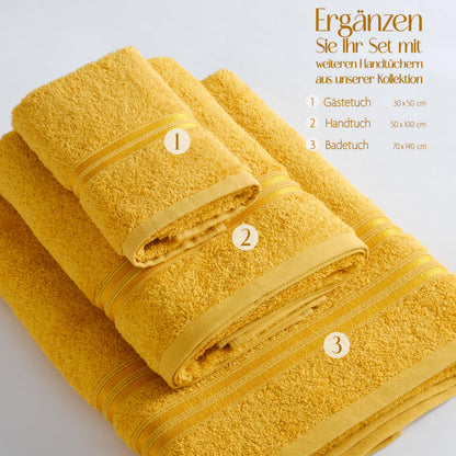Hammetex Guest Towels Set of 5 30 x 50 cm 100% Cotton Terry Cloth