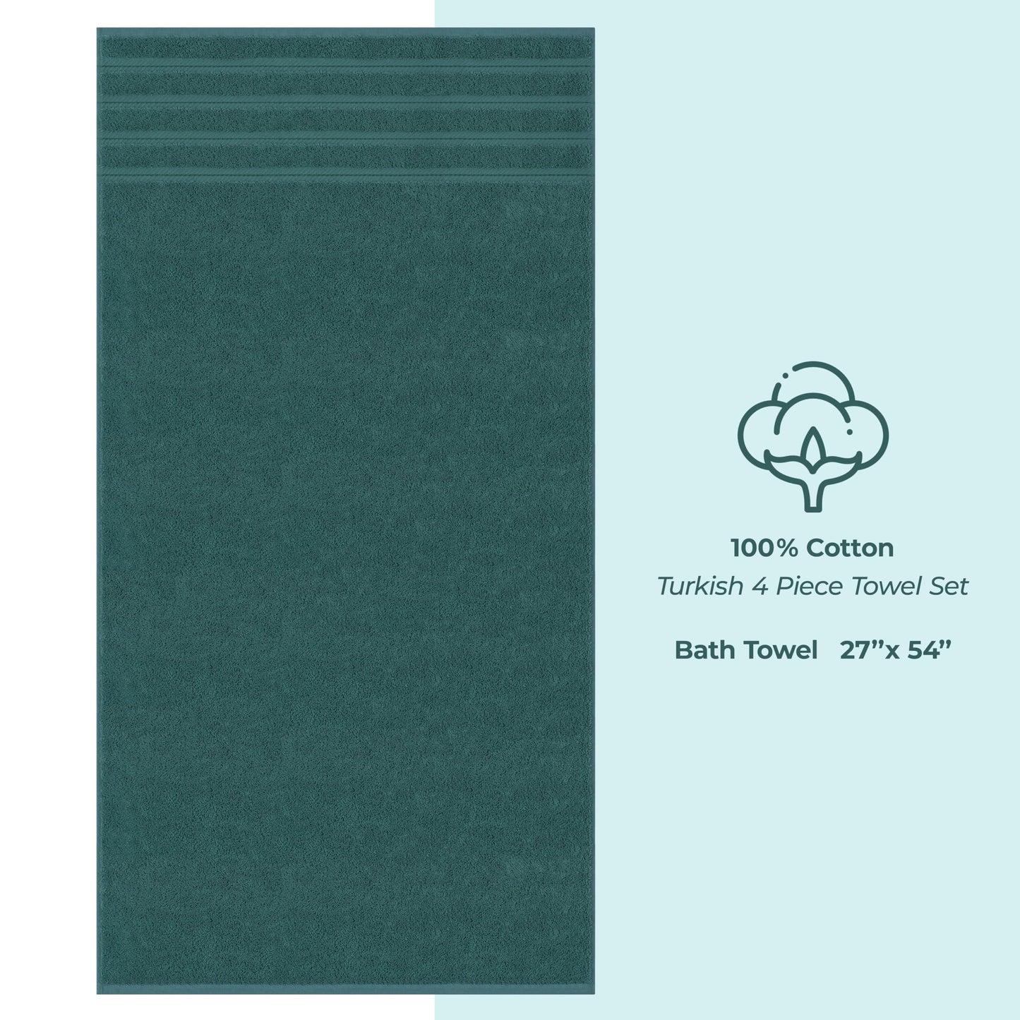 American Soft Linen Premium, Turkish Cotton Towel Set Luxury Hotel & Spa Quality for Maximum Softness & Absorbency