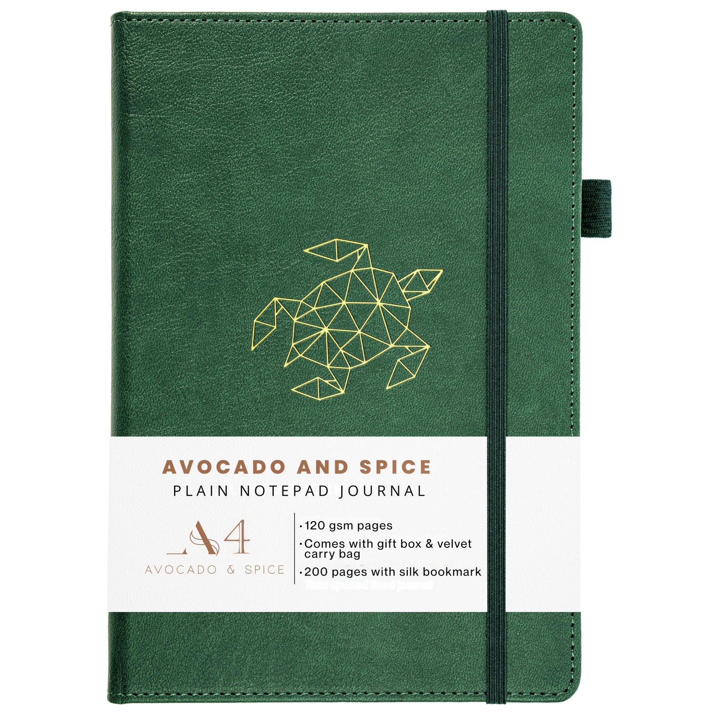 Sketch Pad A4 by Avocado and Spice? with Gift Box & Velvet Bag ? Sketch Book for Artists - Blank Notebook A4 Drawing Pad - Faux Leather Vegan Friendly