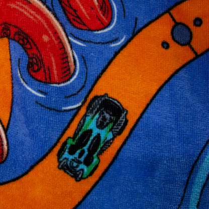 Character World Hot Wheels Officially Licenced Kids Towel | Super Soft Feel | Creature Design | Perfect The Home, Bath, Beach & Swimming Pool
