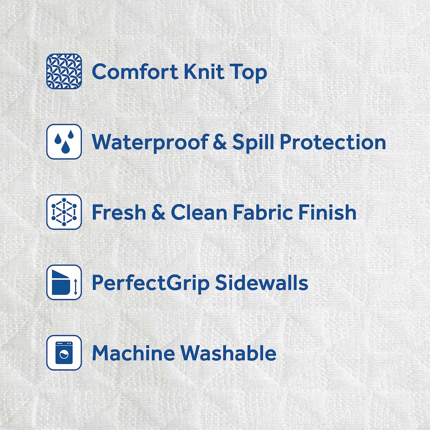Sealy Complete Protection Mattress Protector- Queen Size Stain Protection Waterproof Machine Washable Cover