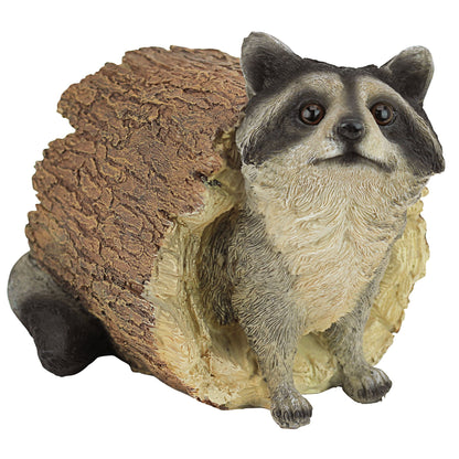 Design Toscano Bandit the Raccoon Garden Animal Statue, 25.5 cm, Polyresin, Full Color, Brown