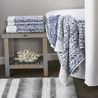 SKL Home Bath Towel, Cotton, Denim, 28x54