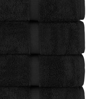 Chakir Turkish Linens | Hotel & Spa Quality 100% Cotton Premium Turkish Towels | Soft & Absorbent (8-Piece Towel Sets, Black)