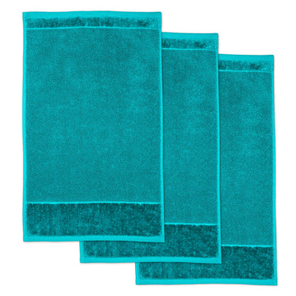 Möve Set of 3 Guest Towels, Ocean, 30 x 50 cm,111049001-030050-460