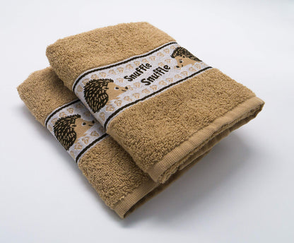 Lex's Linens 2 Pack Animal Tea Towel/Kitchen Towel (Hedgehog)
