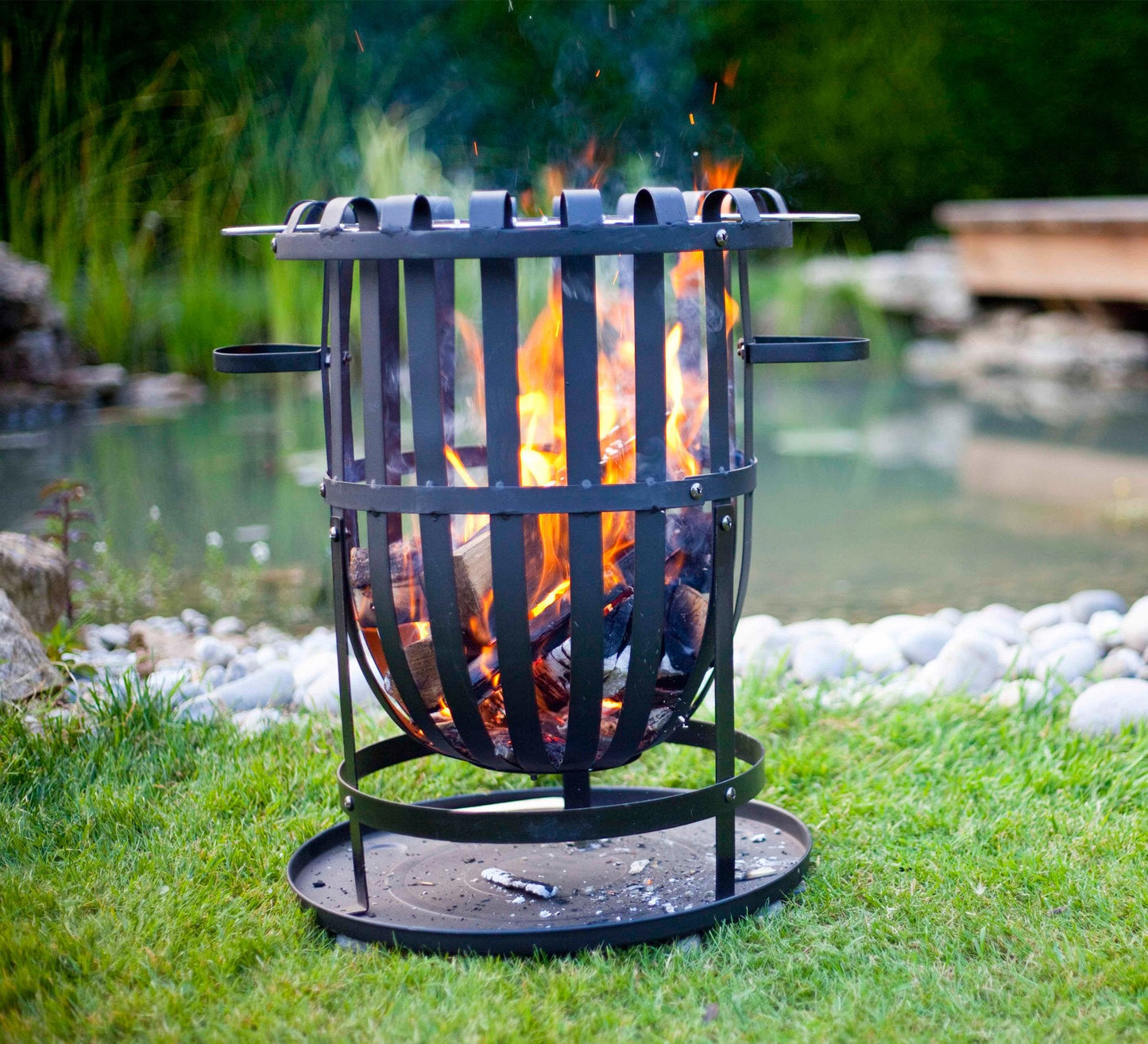 La Hacienda Vancouver Black Firebasket,45x45x56cm