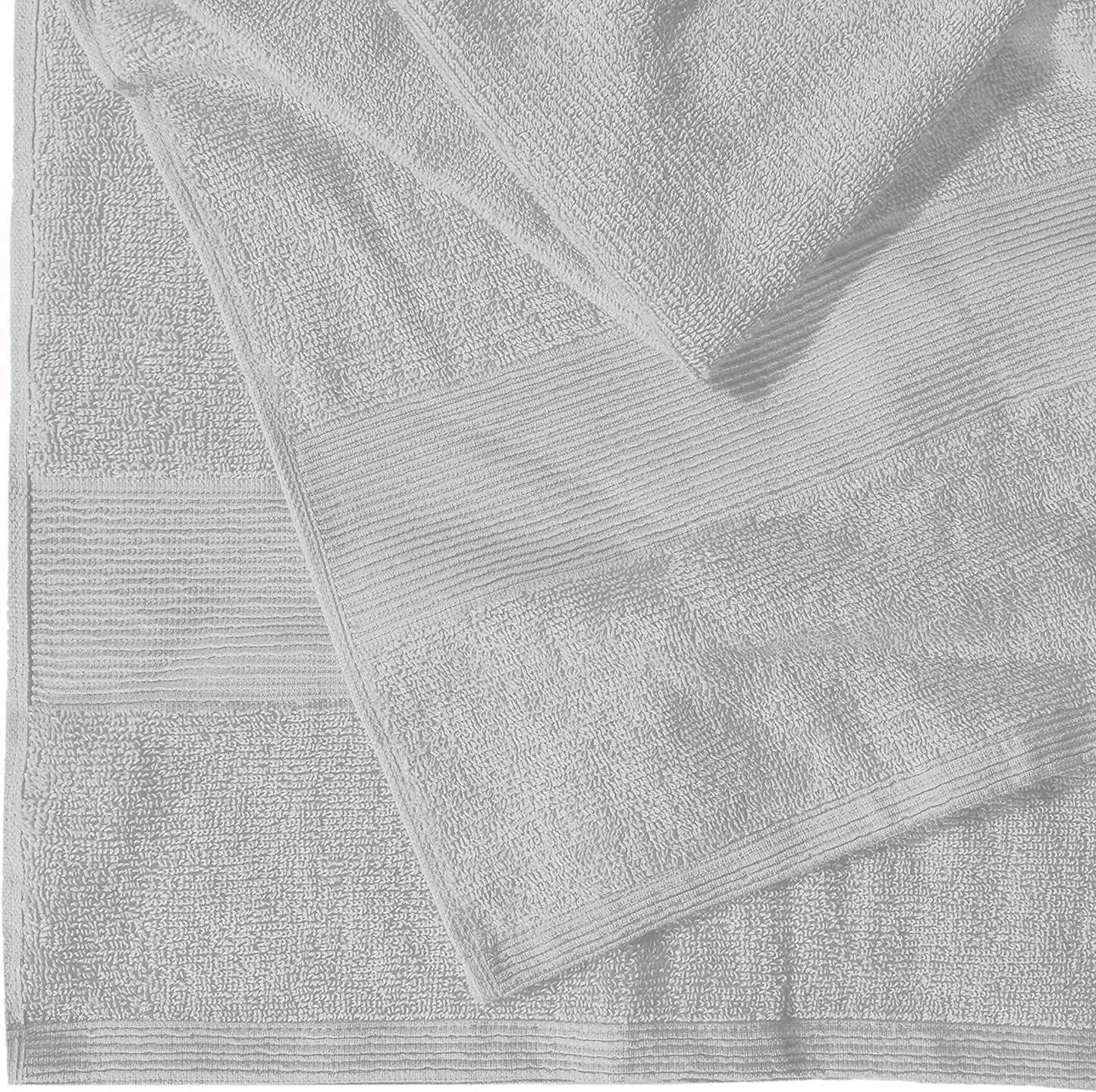 Textile Do Extra Large Super Jumbo Bath Sheet Towel 100% Egyptian Cotton XL Bath Sheets(100 x 200 cm-600 GSM) (Silver)
