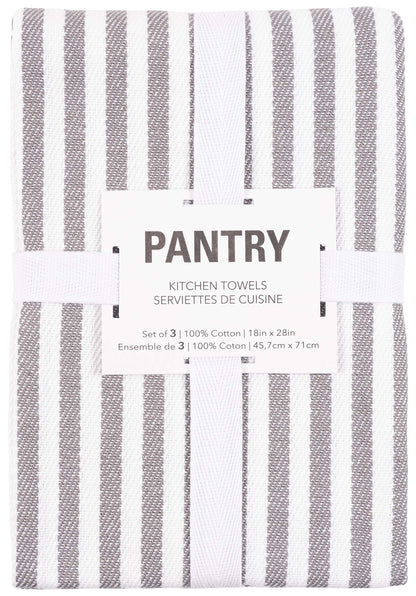 KAF Home Mixed Flat & Terry Kitchen Towels | Two Sets of 3 18 x 28 Inches | 4 Flat Weave Towels for Cooking and Drying Dishes