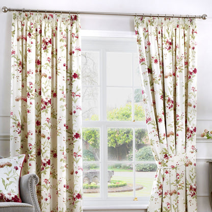 Fusion - Jeannie - Curtains, 229 x 229cm, Red
