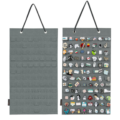 PACMAXI Hanging Brooch Pin Organizer, Display Pins Storage Case, Brooch Collection Storage Holder, Holds Up to 96 Pins.(Not Include Any Accessories)