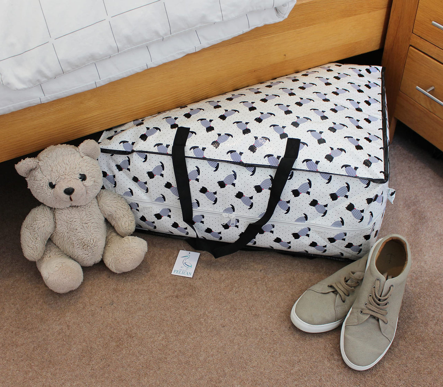 Storage Bags, 65 ltr 3x Pack, Scotty Scottie dogs print