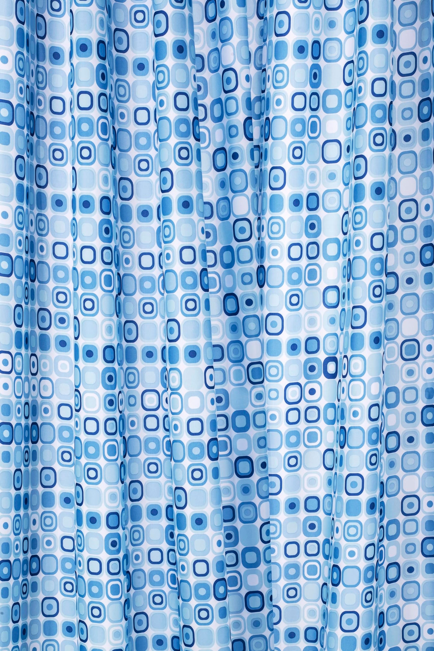 Croydex Geo Mosaic Water-Resistant Textile Shower Curtain, 1800 x 1800mm