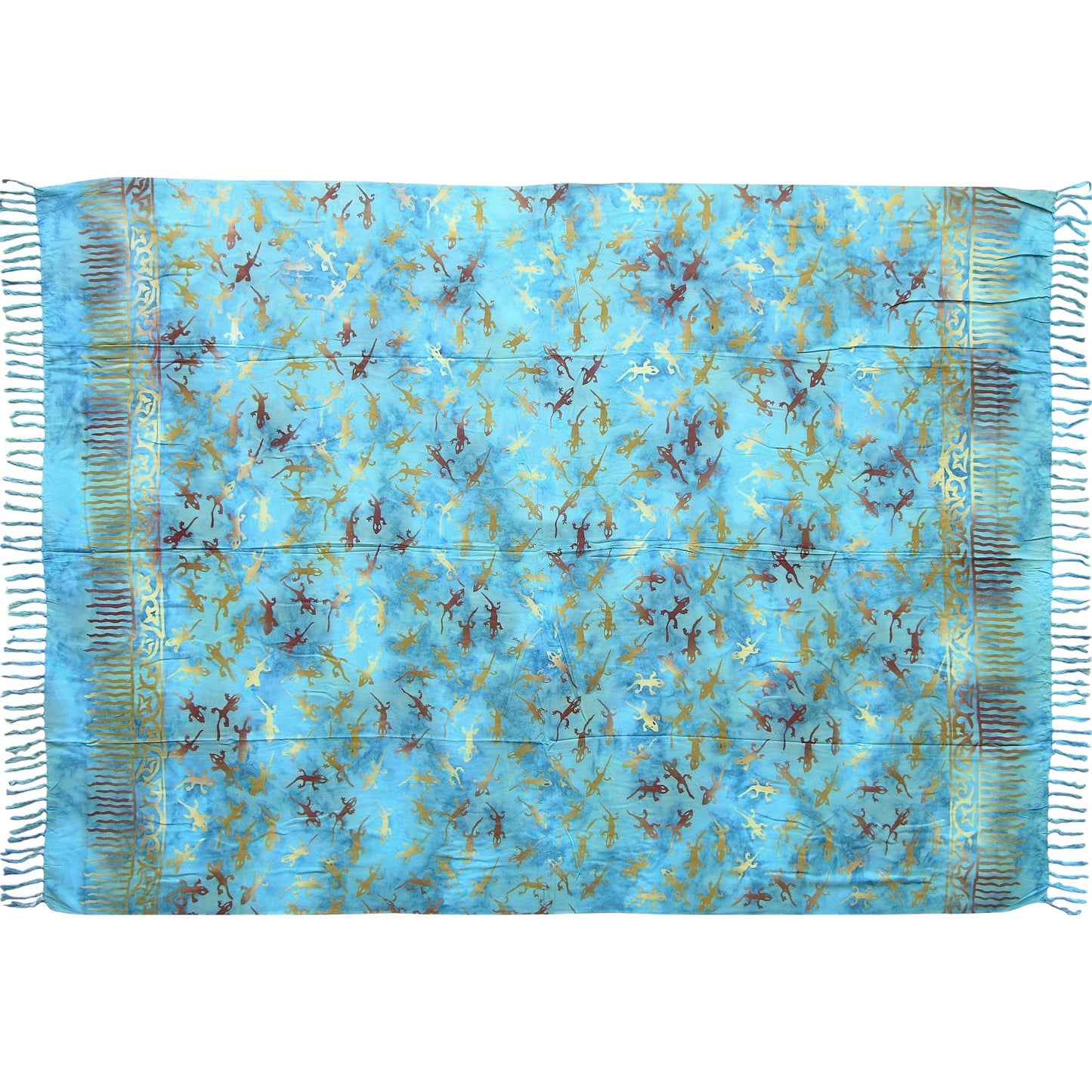 Balibarang Sarong Beach Towel Pareo Wrap Skirt Blue Gecko Sar66