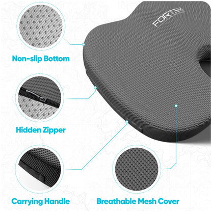 FORTEM Seat Cushion, Office Chair Cushion, Memory Foam Pillow for Sitting