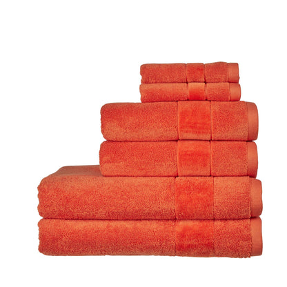 Christy Prism Bath Towel Set | 6 pieces | Vibrant Colours | 100% Turkish Cotton | Super Soft and Fluffy | Quick Dry
