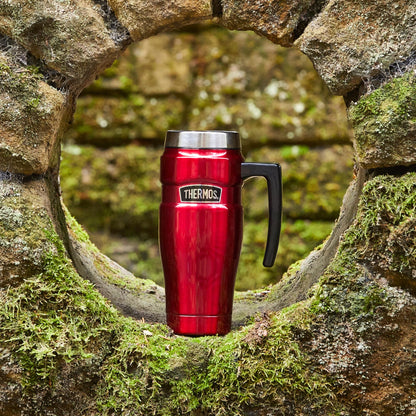 Thermos Stainless King Copper Travel Mug (470ml), Reusable Insulated Stainless Steel Coffee Cup for Hot or Cold Drinks, Vacuum Sealed Water Flask with
