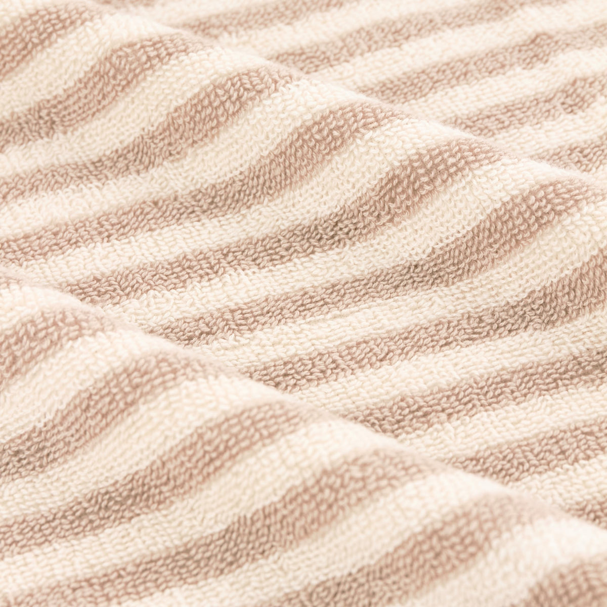 Yard Hebden Striped Cotton Terry XL Bath Sheet (Natural, 100 x 180 cm)