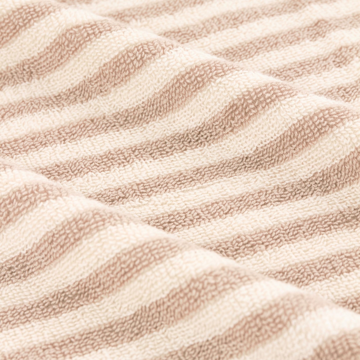 Yard Hebden Striped Cotton Terry Hand Towel (Natural, 50 x 100 cm)
