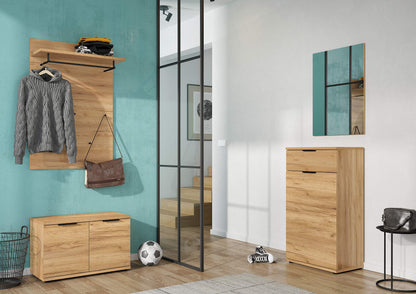 GERMANIA DIE MÖBELMACHER Wardrobe Panel, Acrylonitrile Butadiene Styrene Metal, Navarra Oak, 75 x 110 x 30 cm