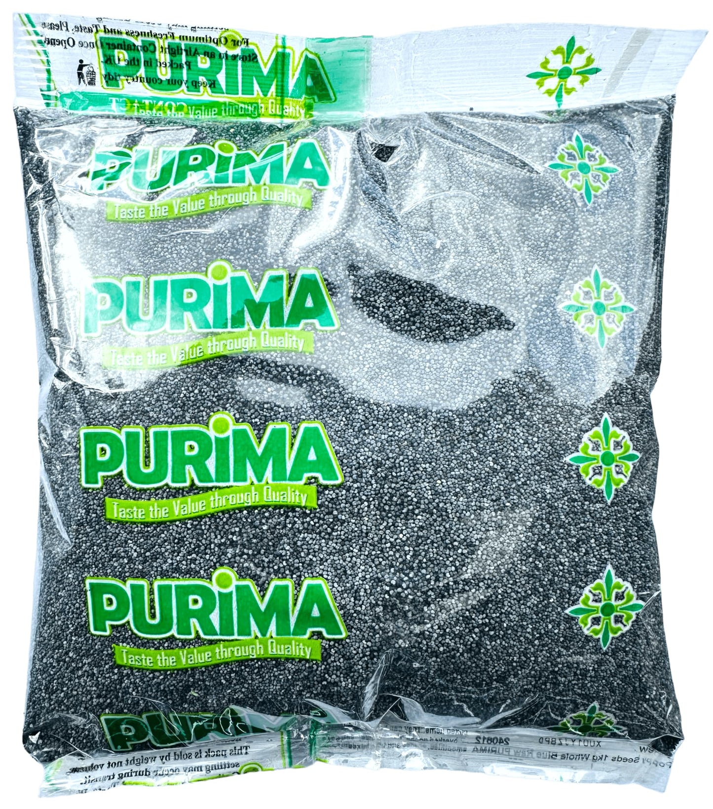 Poppy Seeds 1kg ? Blue ? for Cooking Baking - Raw Natural Edible Bulk Seed ? Bakery Topper Mix in Making Bread Pastries Desserts Rolls khas khus
