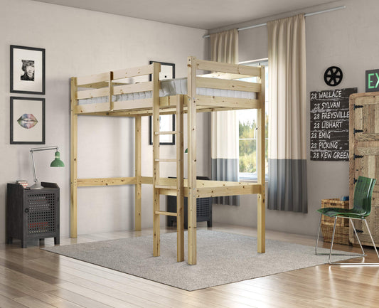 STRICTLY BEDS&BUNKS Icarus High Sleeper Loft Bunk Bed, 2ft 6 Single