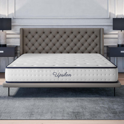 COSMOS 4ft Small Double Mattress Memory Foam 8.5 Inch Deep Firm Mattress (120x190cm) Back Support Fire Retardant Skin Soft, Upsilon