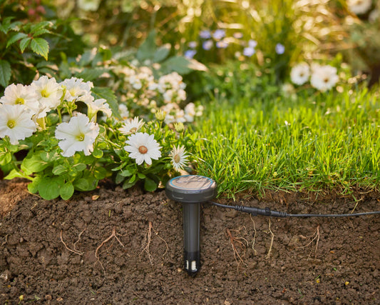 Gardena Soil Moisture Sensor: Automatic irrigation, can be used directly on the lawn, 5 m long connection cable, can be extended with extension cable