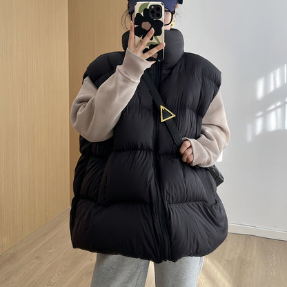 New-style Loose-fit Plus-size Women's Down Vest