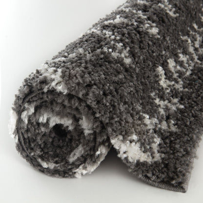 Moroccan Dark Grey Shaggy Rug | 940