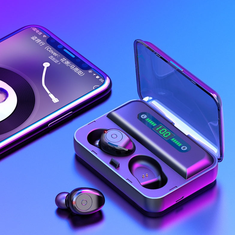F9-5 Wireless Bluetooth 5.0 Earbuds with 2000mAh Power Bank Charging Case - Premium TWS Headphones
