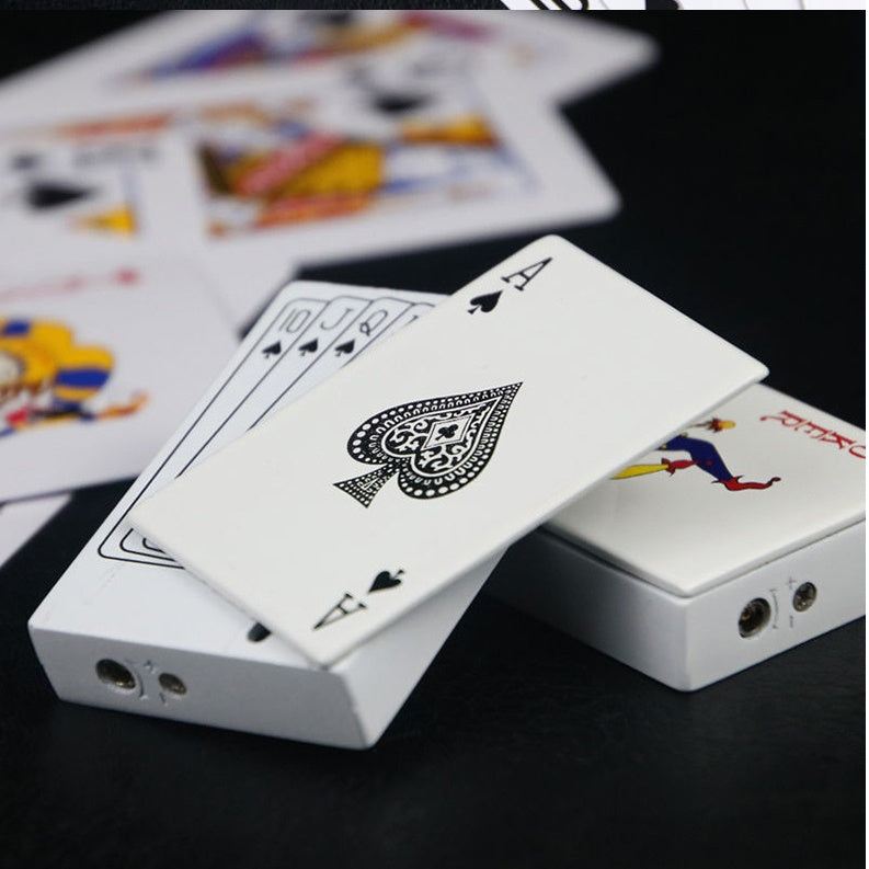 Poker Card Metal Windproof Straight Forward Creative Personalized Lighter