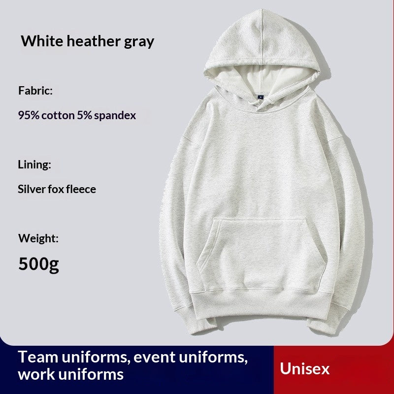 Hooded Hoodie Custom PrintedFor Women With Thickened Velvet