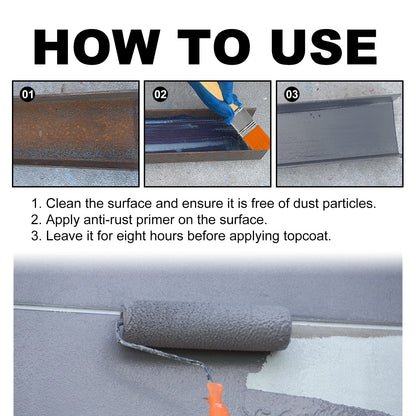 Rust Conversion Primer, Iron Door Metal Gear Bracket Rust Stair Handrail Corrosion Remover