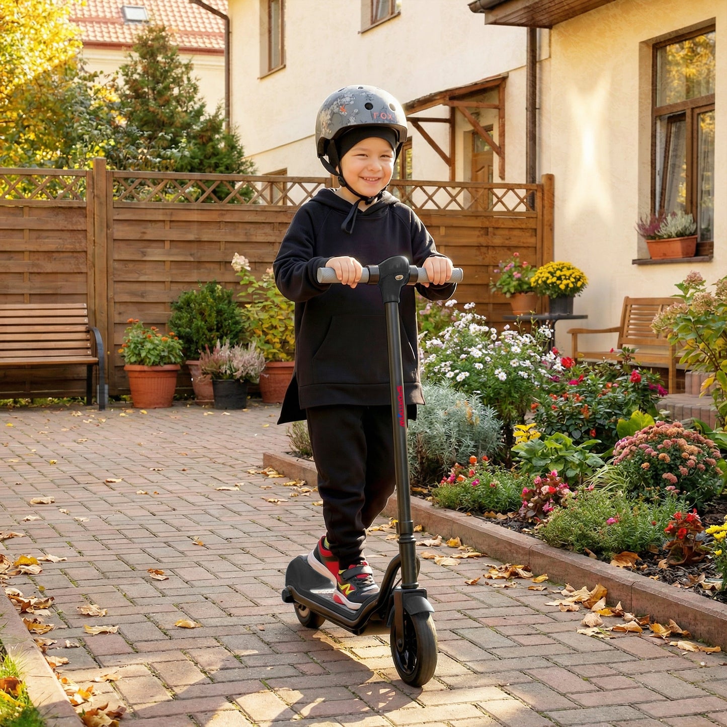 SPORTNOW Electric Scooter for Kids, with LED Display, Green